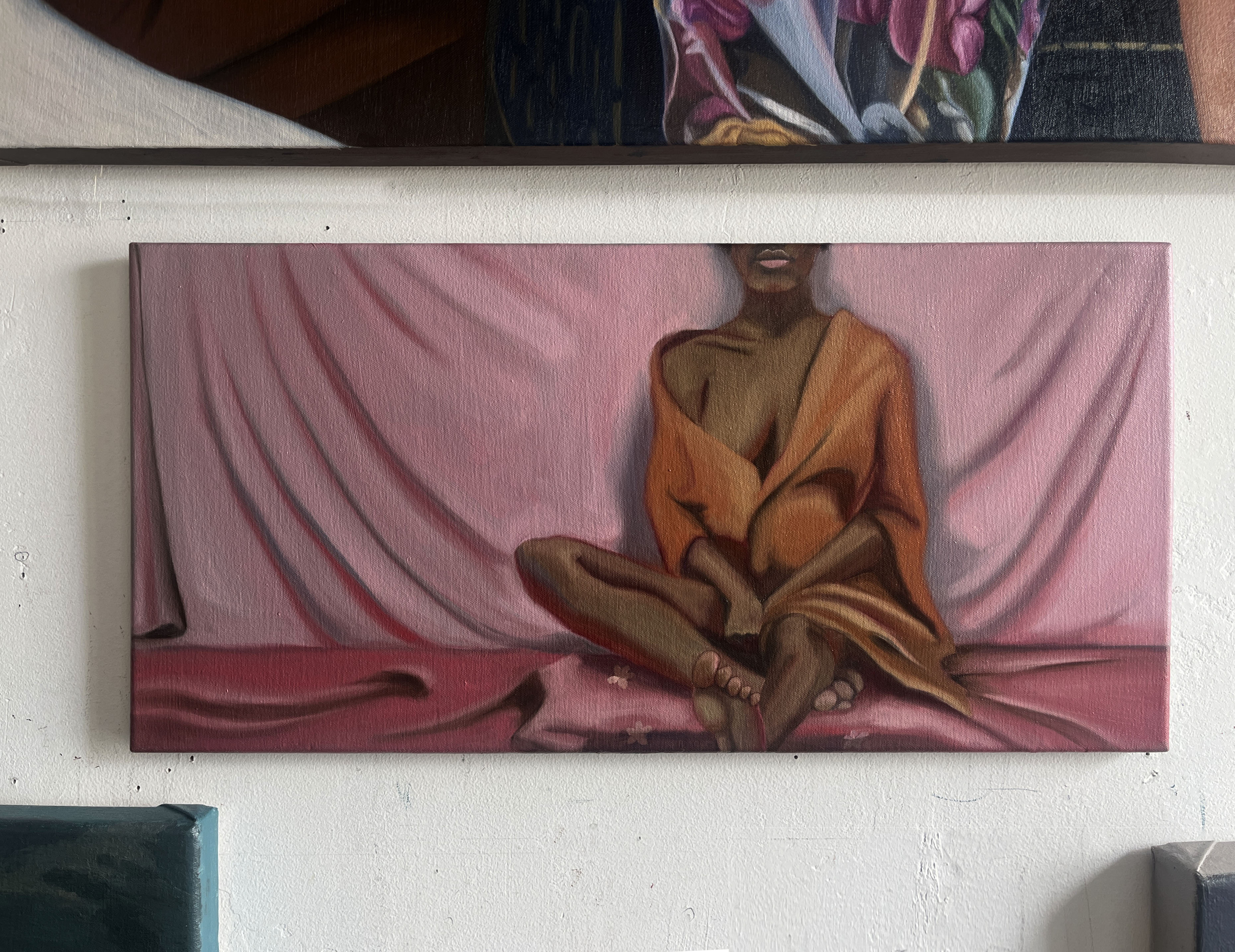 Chyna, 10 x 20 <br> oil on canvas, 2023